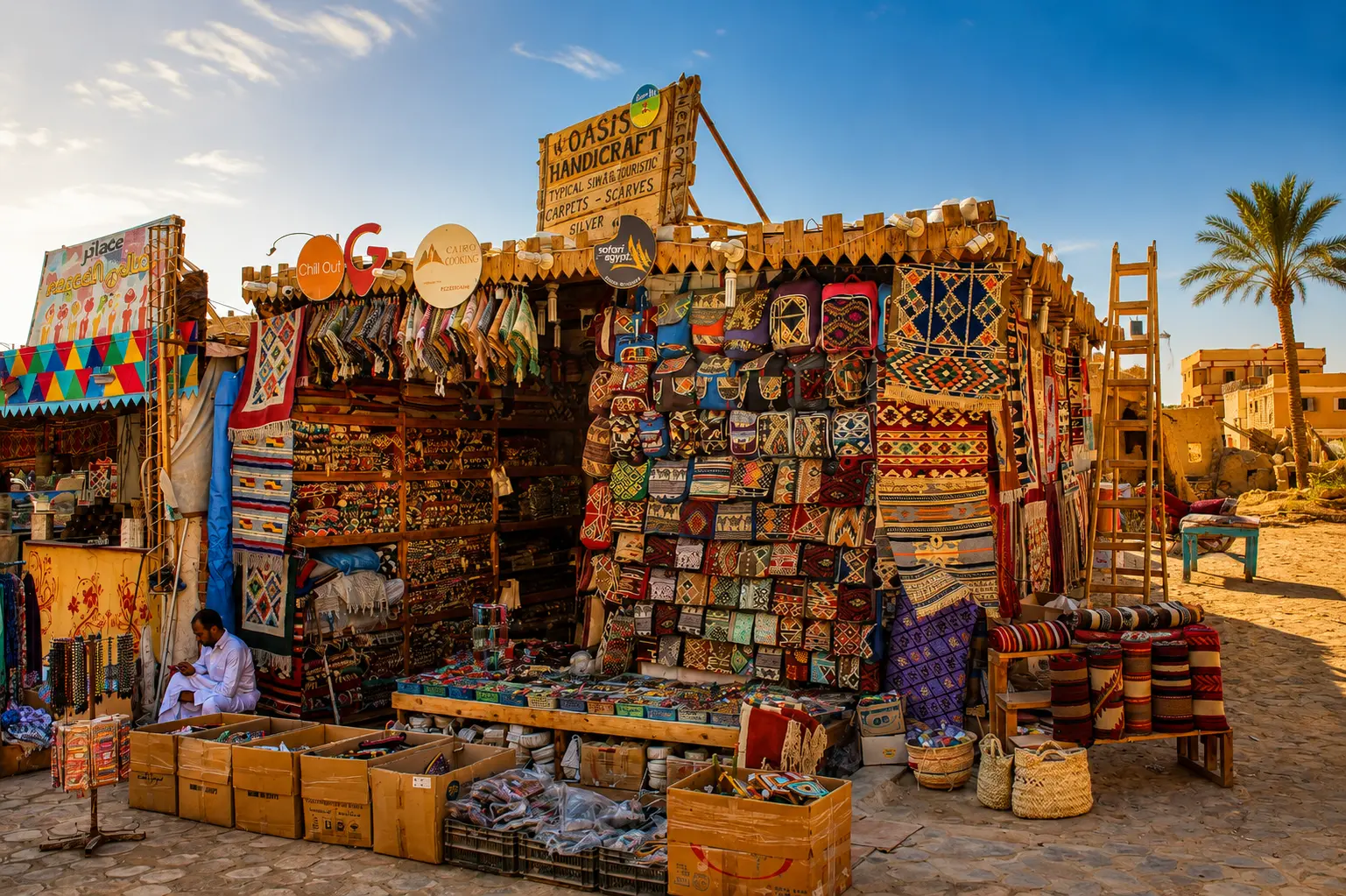 4 Day Luxury Siwa Oasis Tour featuring traditional handicrafts and local shopping